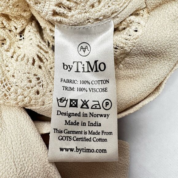 byTiMo The Crochet Top in Vintage SM Sheer Bow Trim Feminine Romantic NEW $388 - Picture 10 of 16